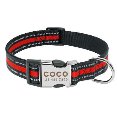 Nylon Dog Personalized Pet Collar