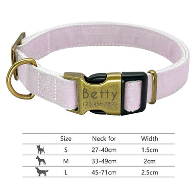 Nylon Dog Personalized Pet Collar