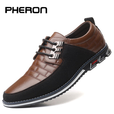 Leather Men Casual Shoes Breathable