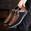 Leather Men Casual Shoes Breathable