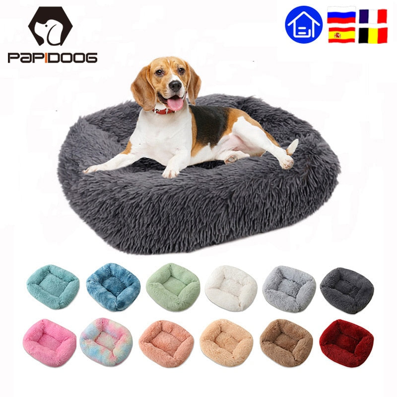 Square Super Soft Dog Bed Warm