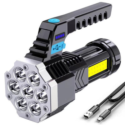 Portable LED Flashlight USB Charging